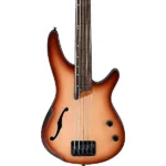 Ibanez Bass Workshop SRH505F Fretless 5-String Bass Guitar – Flat Natural Browned Burst Brand New $799.99