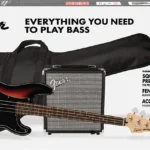 Squier Affinity Series Precision Bass PJ Pack Sunburst or black finishes