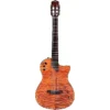 Cordoba Stage Thin body Nylon Acoustic-electric Guitar - Natural Amber w/Gig Bag - Image 4