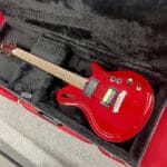 Gadow Custom Hollowbody Electric Guitar with sustainer pickup – Trans Red $1999.95