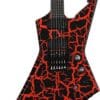 Schecter BälSäc E-1 FR Electric Guitar - Black Orange Crackle