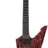 Schecter BälSäc E-1 FR Electric Guitar - Black Orange Crackle - Image 2