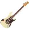 Vintage V6 ICON Electric Guitar ~ Distressed White Over Sunburst - Image 6