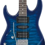 Ibanez Gio GRX70QAL Left-handed Electric Guitar – Transparent Blue Burst