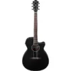 Ibanez AEG7MH Grand Concert Acoustic-Electric Guitar - Weathered Black - Image 5