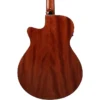 Ibanez AEG220 Solid Top Grand Concert Acoustic-Electric Guitar - Dark Brown Open Pore - Image 2