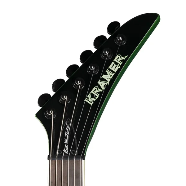 Kramer Dave Mustaine Vanguard Rust in Peace - Alien Tech Green with Case - Image 3