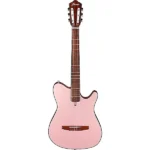 Ibanez FRH10NRGF Thinline Nylon String Acoustic-Electric Guitar – Rose Gold Metallic Flat
