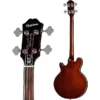Epiphone Jack Casady Fretless Bass - Aged Royal Tan with gig bag - Image 6