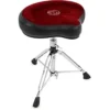 Roc-N-Soc Manual Spindle Drum Throne with Original Saddle - Red