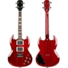 Flight Pioneer Solid Body Electric Ukulele - Cherry Red Free Shipping - Image 3