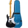 Flight Pathfinder Solid Body Tenor Uke - Transparent Black