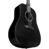 Martin DX1E-02 Acoustic Electric Guitar - Jet Black - with Bag - Image 3