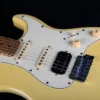 Jet JS400 HHS S-Style Electric Guitar - Vintage Yellow - Image 2