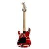 EVH Striped Series Electric Guitar - Red with Black and White Stripes - Image 5