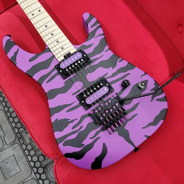 Charvel Satchel Signature Pro-Mod with Upgrade Purple Parts- Purple Bengal - Image 20