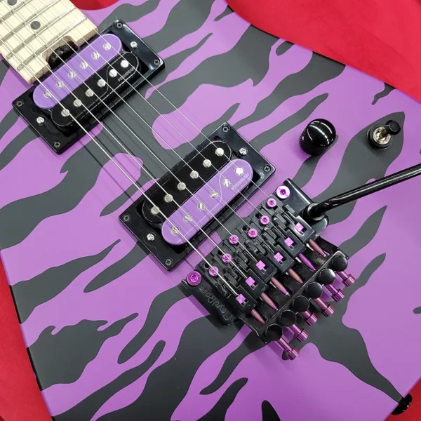 Charvel Satchel Signature Pro-Mod with Upgrade Purple Parts- Purple Bengal - Image 19