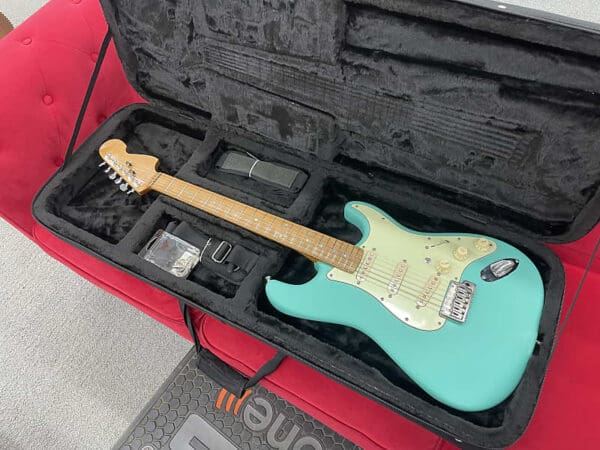 USA Custom Guitar Parts Caster S-Style Satin Sea Foam Green W/Case