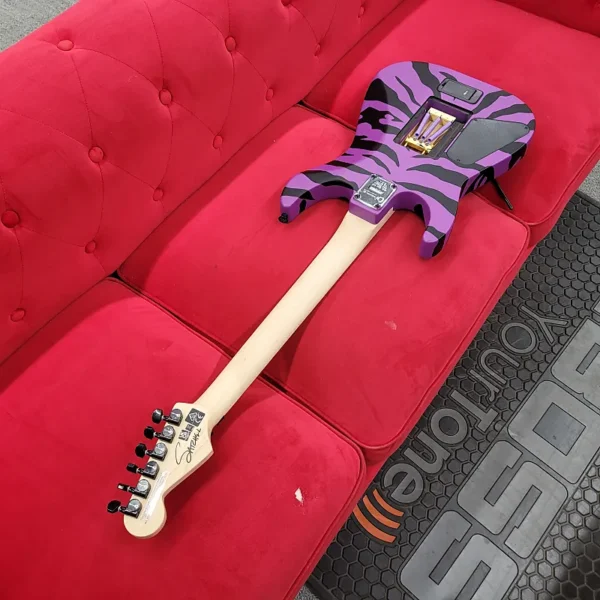 Charvel Satchel Signature Pro-Mod with Upgrade Purple Parts- Purple Bengal - Image 2