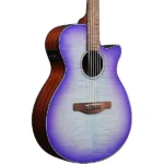 Ibanez AEG70 Flamed Maple Top Grand Concert Acoustic-Electric Guitar – Purple Iris Burst