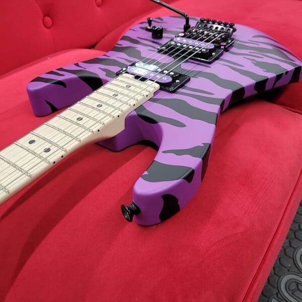 Charvel Satchel Signature Pro-Mod with Upgrade Purple Parts- Purple Bengal - Image 12