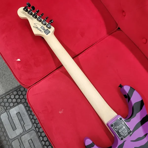 Charvel Satchel Signature Pro-Mod with Upgrade Purple Parts- Purple Bengal - Image 5