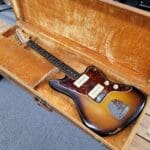 Fender Jazzmaster Slab Board OHSC w/Key 1959 – Three Tone Sunburst