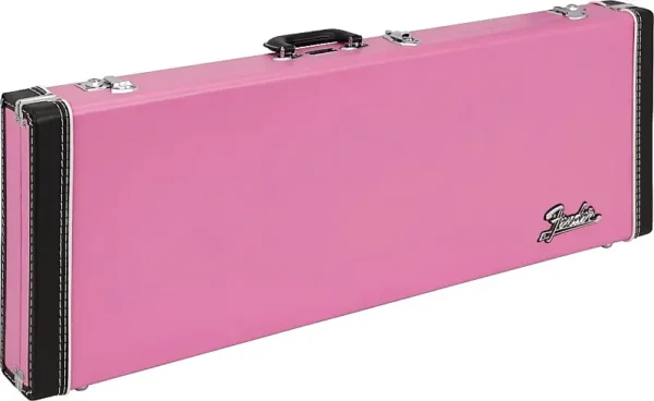 Fender Joe Strummer Strat / Tele Case Stratocaster and Telecaster Hardshell Guitar Case - Pink / Leopard Print - Image 3