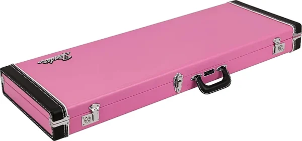 Fender Joe Strummer Strat / Tele Case Stratocaster and Telecaster Hardshell Guitar Case - Pink / Leopard Print - Image 5