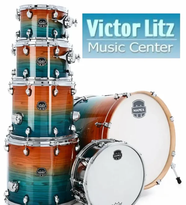 Mapex 7 pc Armory series drum set - Garner Ocean Sunset lacquer finish shell pack local pickup or delivery no shipping