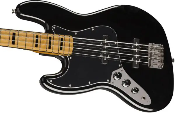 Squier Classic Vibe '70s Left-Handed Jazz Bass Maple Fingerboard Black 0374545506 2024 - Black