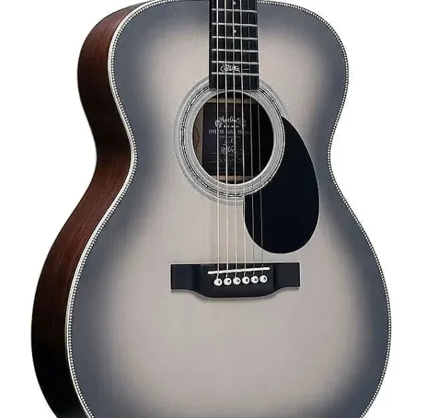 Martin 20th Anniversary OMJM John Mayer Signature With Case- Grey Sunburst