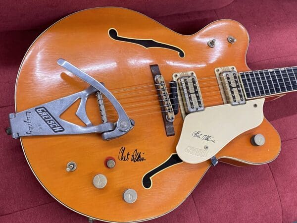 Gretsch 6120 Chet Atkins Electric Guitar 1963 - Orange Signed with Case - Image 15