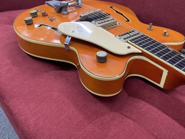 Gretsch 6120 Chet Atkins Electric Guitar 1963 - Orange Signed with Case - Image 17