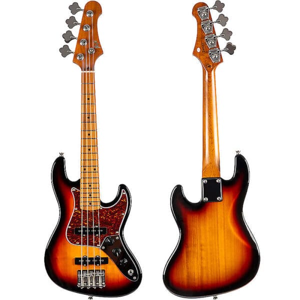 Flight Mini JB Bass with Bag - Sunburst - Image 2