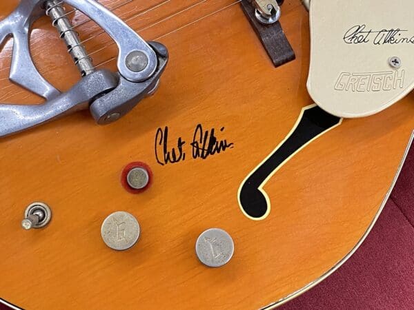 Gretsch 6120 Chet Atkins Electric Guitar 1963 - Orange Signed with Case - Image 20