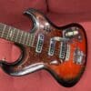Kingston / Teisco "Hound Dog Taylor" Three Pickup Electric Guitar 1960's - Redburst