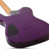 Schecter 3956 PT Standard Electric Guitar - Purple Burst Burl - Image 9