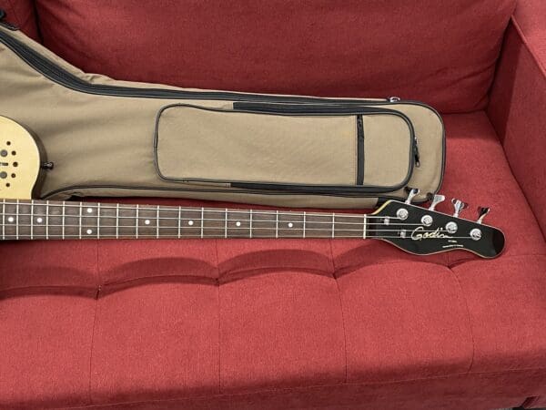 Godin A4 Ultra Semi-Acoustic Fretted Bass Guitar with Midi pickup - Natural - Image 14