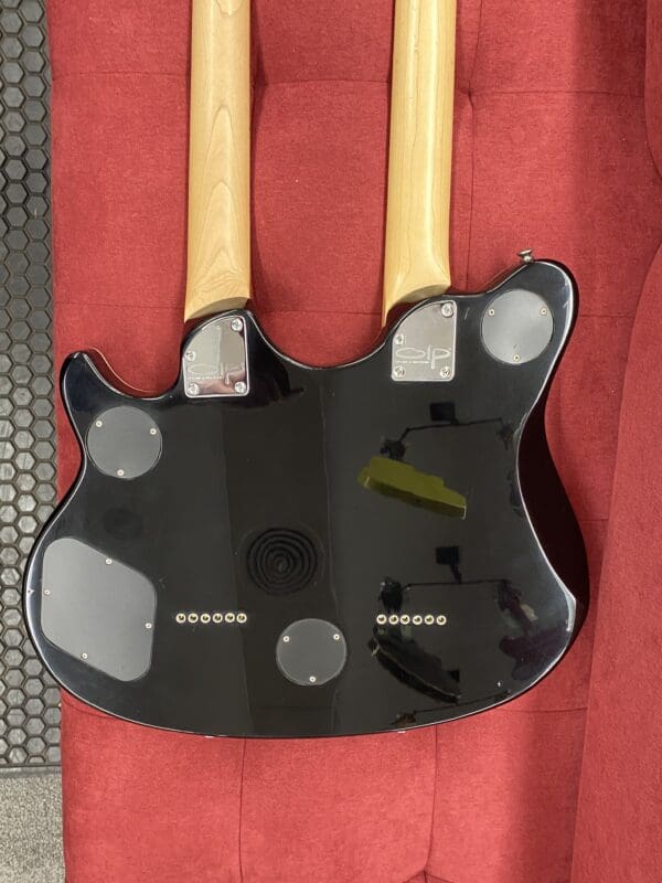 OLP by Ernie Ball Music Man MM612 Double Neck 6/12 String Electric Guitar - Sunburst - Image 8