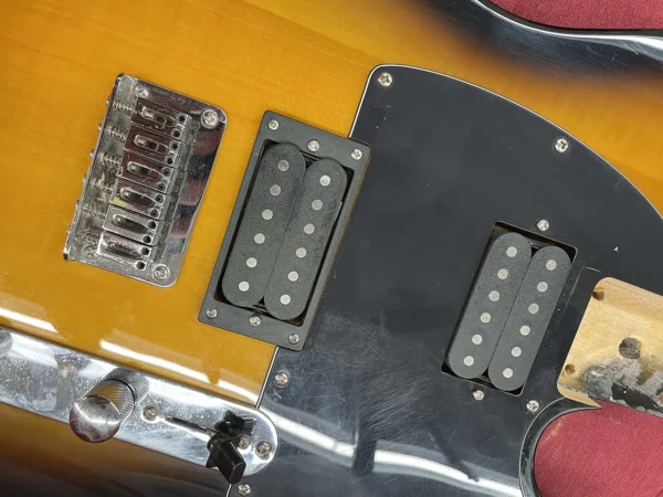 Telecaster Body W/ Pickups HH - 3 Tone Sunburst - Image 11