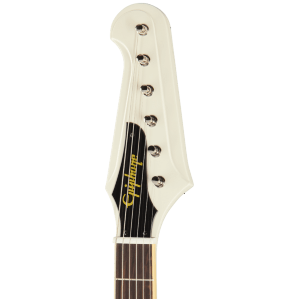Epiphone Inspired by Gibson Custom 1963 Firebird V Reissue With Maestro Vibrola 2025 - Polaris White with Case - Image 9