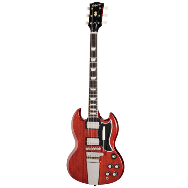 Epiphone Inspired by Gibson Custom 1964 SG Standard Reissue with Maestro Vibrola 2025 - Cherry Red - Image 8