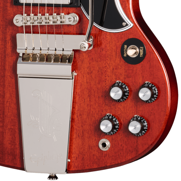 Epiphone Inspired by Gibson Custom 1964 SG Standard Reissue with Maestro Vibrola 2025 - Cherry Red - Image 4