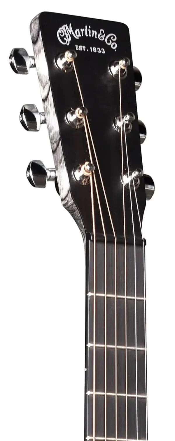 Martin DX Johnny Cash Acoustic-Electric Guitar - Black - with Bag - Image 5