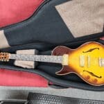B and G Little Sister Left Handed Guitar Burst Gold Hardware w/ Bag