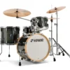 Sonor AQX Jazz 4pc Drum Set w/ Stands - Black Sparkle - Image 6
