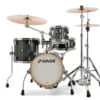 Sonor AQX Micro 4pc Drum Set w/ Stands- Black Midnight Sparkle - Image 5