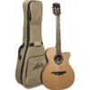 Lag HyVibe H2 HV10NACE Nylon Auditorium Cutaway Acoustic-Electric Looping Guitar - Natural Satin w/ Bag