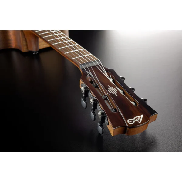 Lag HyVibe H2 HV10NACE Nylon Auditorium Cutaway Acoustic-Electric Looping Guitar - Natural Satin w/ Bag - Image 6
